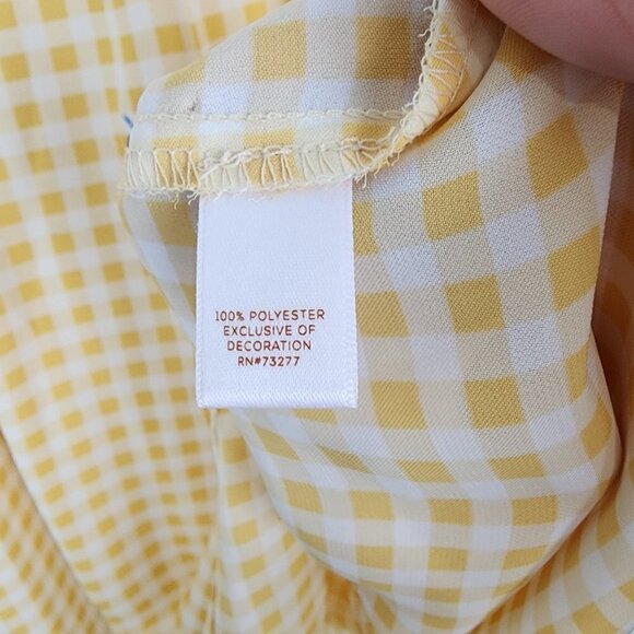 Lauren Conrad Gingham Palm Tree Top XS - Picture 5 of 5